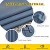 image:imageNICETOWN Stone Blue Short Curtains 36 inches Long for Kitchen Grommet Sunlight Reducing Solid Vertical Window Treatments for Cafe amp Home Office 2 Panels W52 x L36