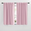 image:imageNICETOWN Blackout Curtain Panels for Living Room  Baby Pink Color 42x36 inch 2 Panels Set Room Darkening Blackout Drapes for Window