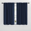 image:imageNICETOWN Blackout Curtain Panels for Living Room  Navy Color 29x36 inch 2 Panels Set Room Darkening Blackout Drapes for Window
