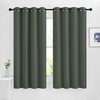 image:imageNICETOWN Blackout Curtains for Bedroom Grommet Solid Thermal Drapes Light Blocking Window Treatments Sound Reducing for Living Room Dark Mallard W46 x L63 2 Panels