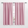 image:imageNICETOWN Blackout Window Curtains for Camper  Rouge Pink Color 34x48 Inch 2 Panels Set Thermal Insulated Room Darkening Blackout DrapesDraperies with Rod Pocket amp Back Tab for Loft