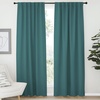 image:imageNICETOWN Living Room Blackout Draperies  Sea Teal Color W52 x L84 2 Pieces Room Darkening Window Blackout Drape Panels