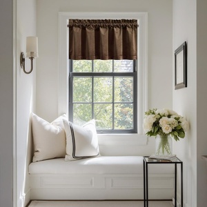 image:imageNICETOWN 96 inch Long Brown Velvet Curtains Extra Wide W62 x L96 Luxury Soft Thermal Insulated Room Darkening Heavy Duty Velvet Drapes for Sliding Glass Door 2 PanelsBrown Series  Brown