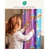 image:imageNICETOWN 100 Blackout Ombre Rainbow Curtains for Kids 52 x 84 2 Panels  Thermal Insulated Grommet Drapes 84 Inches Long Nursery Window Treatments for Girls amp Boys Bedroom Purple amp Blue amp PinkPurple  Blue  Pink