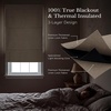 image:imageNICETOWN 100 Blackout Roman Shade for Doors W24 x L72 in Cordless French Door Curtain with Adhesive Top amp Magnetic Lift Privacy amp Thermal Window Shade for Living Room Kitchen 1 PC BeigeMocha