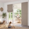 image:imageNICETOWN 100 Blackout Roman Shade for Doors W24 x L72 in Cordless French Door Curtain with Adhesive Top amp Magnetic Lift Privacy amp Thermal Window Shade for Living Room Kitchen 1 PC BeigeMocha