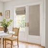 image:imageNICETOWN 100 Blackout Roman Shade for Doors W24 x L72 in Cordless French Door Curtain with Adhesive Top amp Magnetic Lift Privacy amp Thermal Window Shade for Living Room Kitchen 1 PC BeigeBeige