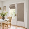 image:imageNICETOWN 100 Blackout Roman Shade for Doors W24 x L72 in Cordless French Door Curtain with Adhesive Top amp Magnetic Lift Privacy amp Thermal Window Shade for Living Room Kitchen 1 PC BeigeMocha