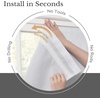 image:imageNICETOWN 100 Blackout Roman Shade for Doors W24 x L72 in Cordless French Door Curtain with Adhesive Top amp Magnetic Lift Privacy amp Thermal Window Shade for Living Room Kitchen 1 PC BeigePure White