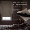 image:imageNICETOWN 100 Blackout Roman Shade for Doors W24 x L72 in Cordless French Door Curtain with Adhesive Top amp Magnetic Lift Privacy amp Thermal Window Shade for Living Room Kitchen 1 PC BeigeBeige