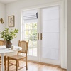 image:imageNICETOWN 100 Blackout Roman Shade for Doors W24 x L72 in Cordless French Door Curtain with Adhesive Top amp Magnetic Lift Privacy amp Thermal Window Shade for Living Room Kitchen 1 PC BeigePure White