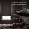 image:imageNICETOWN 100 Blackout Roman Shade for Doors W24 x L72 in Cordless French Door Curtain with Adhesive Top amp Magnetic Lift Privacy amp Thermal Window Shade for Living Room Kitchen 1 PC BeigeDove Grey