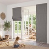 image:imageNICETOWN 100 Blackout Roman Shade for Doors W24 x L72 in Cordless French Door Curtain with Adhesive Top amp Magnetic Lift Privacy amp Thermal Window Shade for Living Room Kitchen 1 PC BeigeDove Grey
