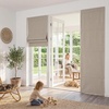 image:imageNICETOWN 100 Blackout Roman Shade for Doors W24 x L72 in Cordless French Door Curtain with Adhesive Top amp Magnetic Lift Privacy amp Thermal Window Shade for Living Room Kitchen 1 PC BeigeBeige