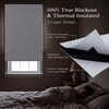 image:imageNICETOWN 100 Blackout Roman Shade for Doors W24 x L72 in Cordless French Door Curtain with Adhesive Top amp Magnetic Lift Privacy amp Thermal Window Shade for Living Room Kitchen 1 PC BeigePure White