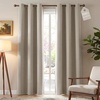 image:imageNICETOWN 100 Blackout Sage Green Curtains for Bedroom 63 Inches Long Grommet Room Darkening Boho Window Treatments Thermal Drapes for FarmhouseOffice W40 x L63 2 PanelsNatural