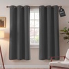 image:imageNICETOWN 100 Blackout Sage Green Curtains for Bedroom 63 Inches Long Grommet Room Darkening Boho Window Treatments Thermal Drapes for FarmhouseOffice W40 x L63 2 PanelsGrey
