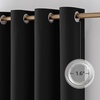image:imageNICETOWN 100 Blackout Sage Green Curtains for Bedroom 63 Inches Long Grommet Room Darkening Boho Window Treatments Thermal Drapes for FarmhouseOffice W40 x L63 2 PanelsBlack