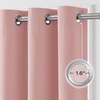 image:imageNICETOWN 100 Blackout Sage Green Curtains for Bedroom 63 Inches Long Grommet Room Darkening Boho Window Treatments Thermal Drapes for FarmhouseOffice W40 x L63 2 PanelsPink