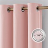 image:imageNICETOWN 100 Blackout Sage Green Curtains for Bedroom 63 Inches Long Grommet Room Darkening Boho Window Treatments Thermal Drapes for FarmhouseOffice W40 x L63 2 PanelsPink