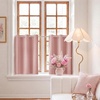 image:imageNICETOWN 100 Blackout Sage Green Curtains for Bedroom 63 Inches Long Grommet Room Darkening Boho Window Treatments Thermal Drapes for FarmhouseOffice W40 x L63 2 PanelsPink