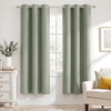 image:imageNICETOWN 100 Blackout Sage Green Curtains for Bedroom 63 Inches Long Grommet Room Darkening Boho Window Treatments Thermal Drapes for FarmhouseOffice W40 x L63 2 PanelsSage Green