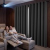 image:imageNICETOWN 100 Blackout Sage Green Curtains for Bedroom 63 Inches Long Grommet Room Darkening Boho Window Treatments Thermal Drapes for FarmhouseOffice W40 x L63 2 PanelsGrey
