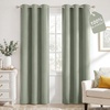 image:imageNICETOWN 100 Blackout Sage Green Curtains for Bedroom 63 Inches Long Grommet Room Darkening Boho Window Treatments Thermal Drapes for FarmhouseOffice W40 x L63 2 PanelsSage Green