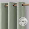 image:imageNICETOWN 100 Blackout Sage Green Curtains for Bedroom 63 Inches Long Grommet Room Darkening Boho Window Treatments Thermal Drapes for FarmhouseOffice W40 x L63 2 PanelsSage Green