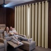 image:imageNICETOWN 100 Blackout Sage Green Curtains for Bedroom 63 Inches Long Grommet Room Darkening Boho Window Treatments Thermal Drapes for FarmhouseOffice W40 x L63 2 PanelsBeige