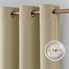image:imageNICETOWN 100 Blackout Sage Green Curtains for Bedroom 63 Inches Long Grommet Room Darkening Boho Window Treatments Thermal Drapes for FarmhouseOffice W40 x L63 2 PanelsBeige