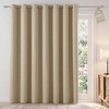 image:imageNICETOWN 100 Blackout Sage Green Curtains for Bedroom 63 Inches Long Grommet Room Darkening Boho Window Treatments Thermal Drapes for FarmhouseOffice W40 x L63 2 PanelsBeige