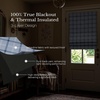 image:imageNICETOWN 100 Blackout Taupe Plaid Magnetic Roman Shade W24 x L64 1 Panel  No Drill Cordless Roman Shade with Tieback for French Doors Privacy amp Thermal Shade for Living Room Patio GlassPlaid  Sea Blue  White