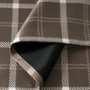image:imageNICETOWN 100 Blackout Taupe Plaid Magnetic Roman Shade W24 x L64 1 Panel  No Drill Cordless Roman Shade with Tieback for French Doors Privacy amp Thermal Shade for Living Room Patio GlassPlaid  Brown  White