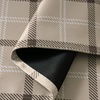 image:imageNICETOWN 100 Blackout Taupe Plaid Magnetic Roman Shade W24 x L64 1 Panel  No Drill Cordless Roman Shade with Tieback for French Doors Privacy amp Thermal Shade for Living Room Patio GlassPlaid  Taupe  White