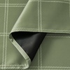 image:imageNICETOWN 100 Blackout Taupe Plaid Magnetic Roman Shade W24 x L64 1 Panel  No Drill Cordless Roman Shade with Tieback for French Doors Privacy amp Thermal Shade for Living Room Patio GlassGrid Pattern  Olive Green  White
