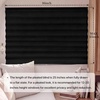 image:imageNICETOWN Black Blackout Pleated PET Shades for Dorm Windows 2 Panels 36 Wx 72 H Cordless SelfAdhesive Blinds No Drill Sticky 100 Light Blocking Temporary Curtains for Renters and StudentsBlack