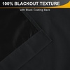 image:imageNICETOWN Black Blackout Pleated PET Shades for Dorm Windows 2 Panels 36 Wx 72 H Cordless SelfAdhesive Blinds No Drill Sticky 100 Light Blocking Temporary Curtains for Renters and StudentsBlack