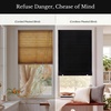 image:imageNICETOWN Black Blackout Pleated PET Shades for Dorm Windows 2 Panels 36 Wx 72 H Cordless SelfAdhesive Blinds No Drill Sticky 100 Light Blocking Temporary Curtains for Renters and StudentsBlack