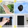 image:imageNICETOWN Black Blackout Pleated PET Shades for Dorm Windows 2 Panels 36 Wx 72 H Cordless SelfAdhesive Blinds No Drill Sticky 100 Light Blocking Temporary Curtains for Renters and StudentsBlack