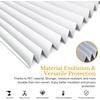 image:imageNICETOWN Black Blackout Pleated PET Shades for Dorm Windows 2 Panels 36 Wx 72 H Cordless SelfAdhesive Blinds No Drill Sticky 100 Light Blocking Temporary Curtains for Renters and StudentsWhite