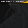 image:imageNICETOWN Black Blackout Pleated PET Shades for Dorm Windows 2 Panels 36 Wx 72 H Cordless SelfAdhesive Blinds No Drill Sticky 100 Light Blocking Temporary Curtains for Renters and StudentsBlack