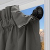 image:imageNICETOWN Black Blackout Pleated PET Shades for Dorm Windows 2 Panels 36 Wx 72 H Cordless SelfAdhesive Blinds No Drill Sticky 100 Light Blocking Temporary Curtains for Renters and StudentsGrey