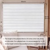 image:imageNICETOWN Black Blackout Pleated PET Shades for Dorm Windows 2 Panels 36 Wx 72 H Cordless SelfAdhesive Blinds No Drill Sticky 100 Light Blocking Temporary Curtains for Renters and StudentsWhite