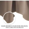 image:imageNICETOWN Blackout Kitchen Valances for Windo 18 Inch Length Rod Pocket  Black Floral Scalloped Decor for Living Room Bathroom Gold Foil Flower Shadow Printed Drapes W42 x L18 1 PanelCappuccino