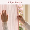 image:imageNICETOWN Gingham Light Pink Curtains for Girls Room 84 Long with Adjustable Top Ties Classic Buffalo Check Linen Textured Drapes Sweet Pink amp White Plaid French Country Decor 52 Wide 2 PanelsLight Filtering  Stripe  Muted Pink