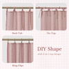 image:imageNICETOWN Gingham Light Pink Curtains for Girls Room 84 Long with Adjustable Top Ties Classic Buffalo Check Linen Textured Drapes Sweet Pink amp White Plaid French Country Decor 52 Wide 2 PanelsLight Filtering  Gingham  Dusty Rose Pink