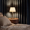 image:imageNICETOWN Olive Green Linen Plaid Bedroom Curtains Rod Pocket amp Back Tab Geometric Jacquard Thick Wovern Mudcloth Light Filtering Window Treatments for Home Decor W52 x L84 2 PanelsDusty Blue