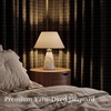 image:imageNICETOWN Olive Green Linen Plaid Bedroom Curtains Rod Pocket amp Back Tab Geometric Jacquard Thick Wovern Mudcloth Light Filtering Window Treatments for Home Decor W52 x L84 2 PanelsBlack