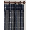 image:imageNICETOWN Pinch Pleated Blue Plaid Curtains 2 Panels W40 x L84 in Linen Blend Light Filtering Privacy Draperies with Grid Tartan Pattern Premium Curtains for Living Room Dining Room with HooksNavy Blue